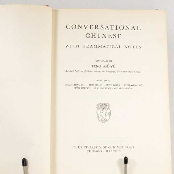 Conversational Chinese With Grammatical Notes, Teng Ssu-Yu 1st Ed Learn Mandarin - Picture 3 of 10